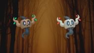 Regular and shiny Phantump (Image via TPC)